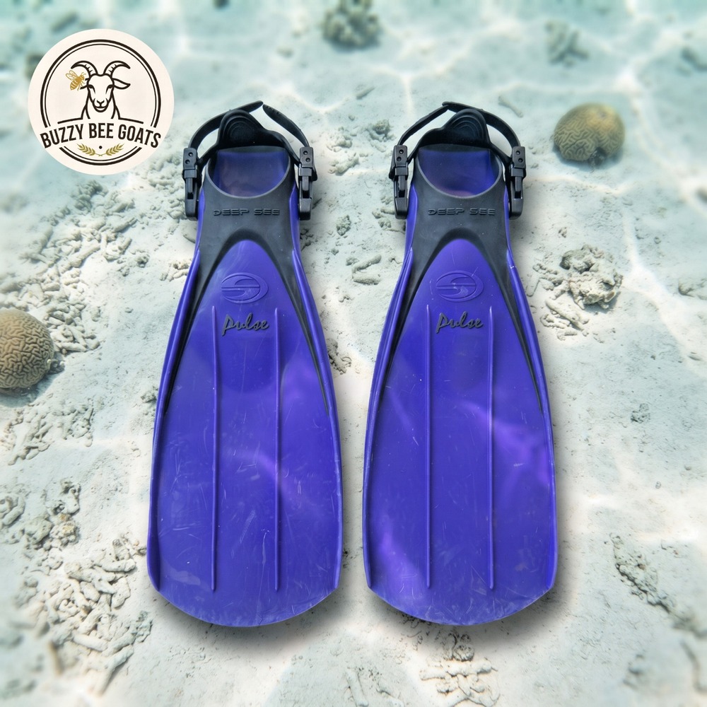 Aqua Lung Diving Snorkeling Fins Size Small Adult Unisex Blue/Black Circa 2000s